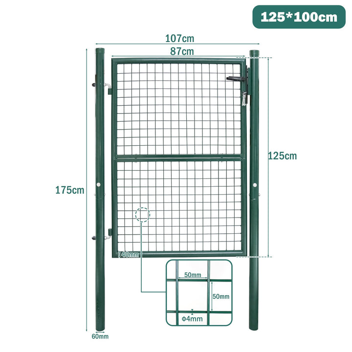 Garden gate Garden door Green Incl. lock | Kalsten
