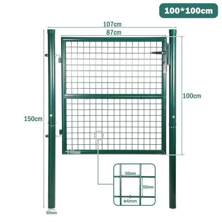 Garden gate Garden door Green Incl. lock | Kalsten