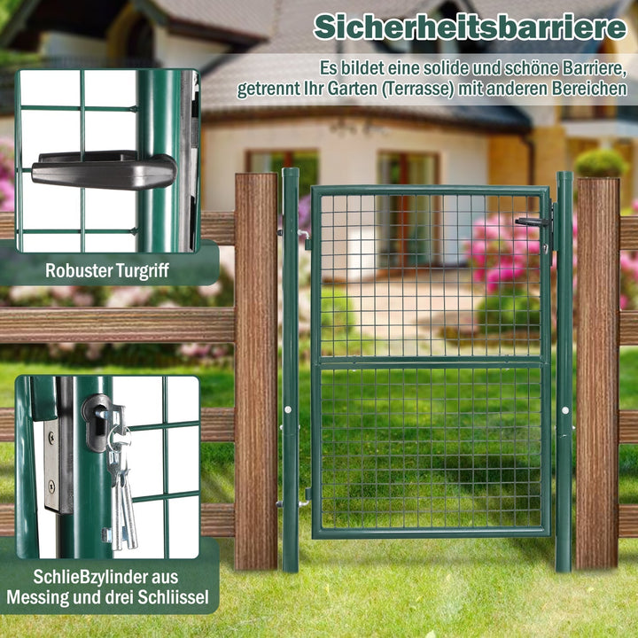 Garden gate Garden door Green Incl. lock | Kalsten