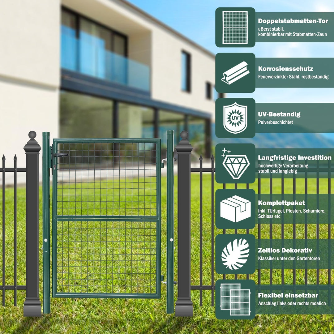 Garden gate Garden door Green Incl. lock | Kalsten