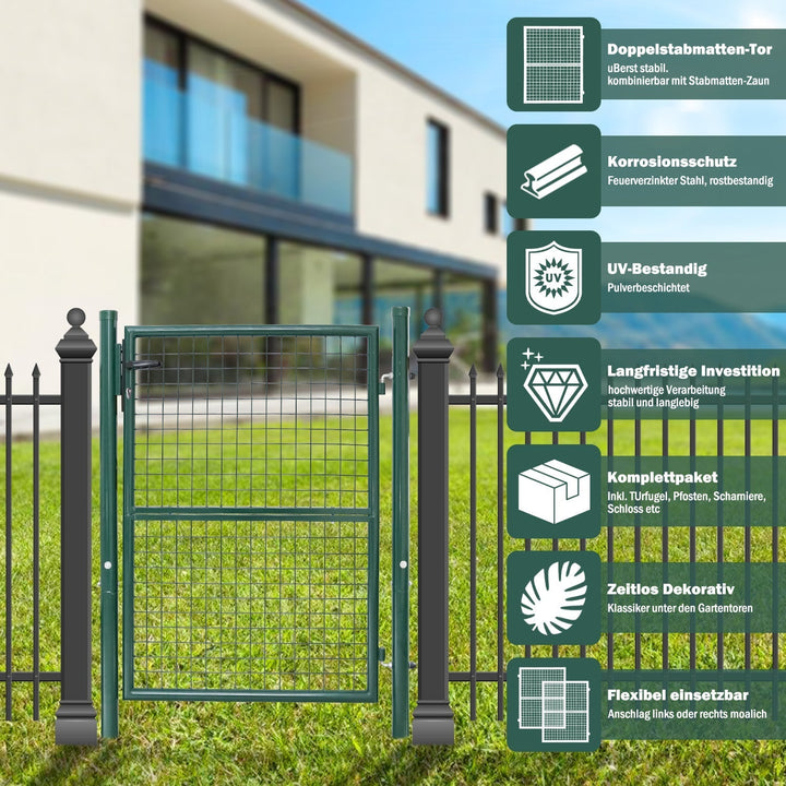 Garden gate Garden door Green Incl. lock | Kalsten