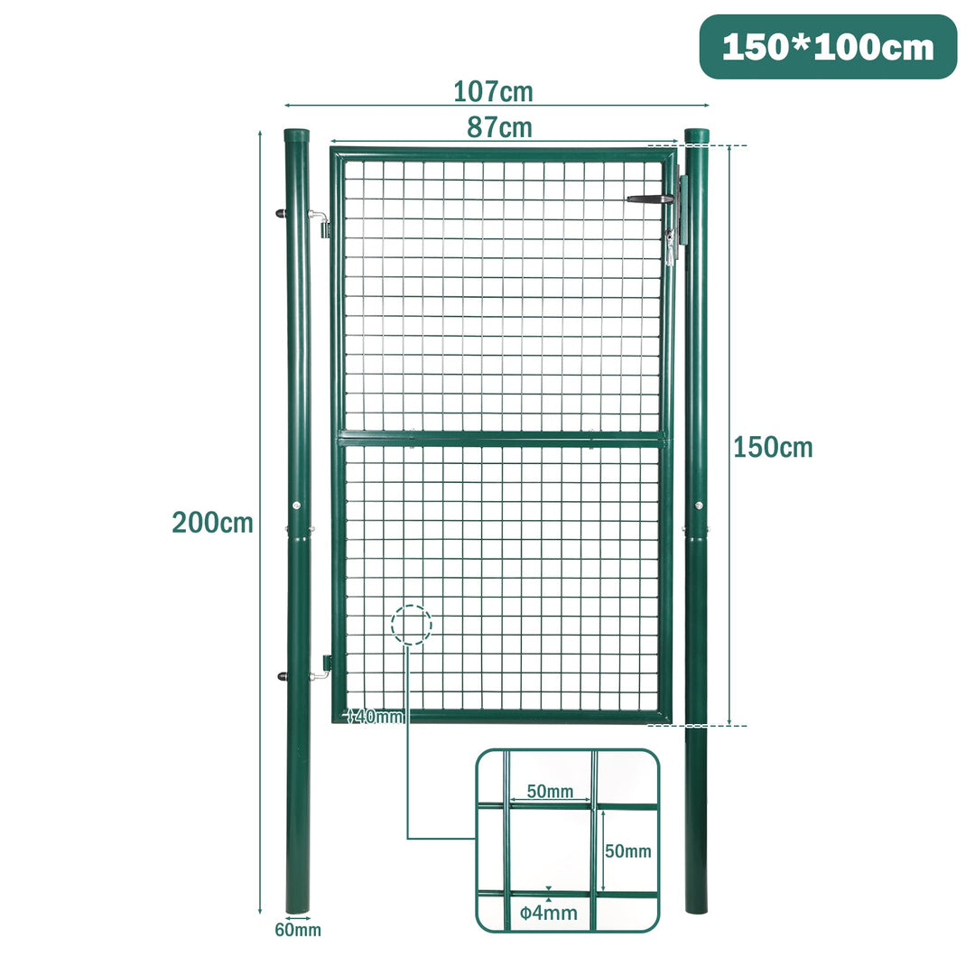 Garden gate Garden door Green Incl. lock | Kalsten