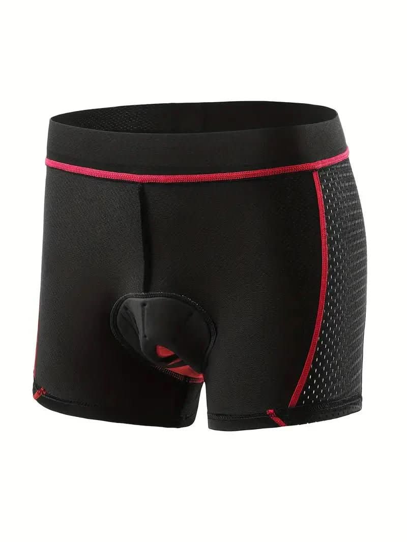 Gel-padded cycling shorts against saddle pain