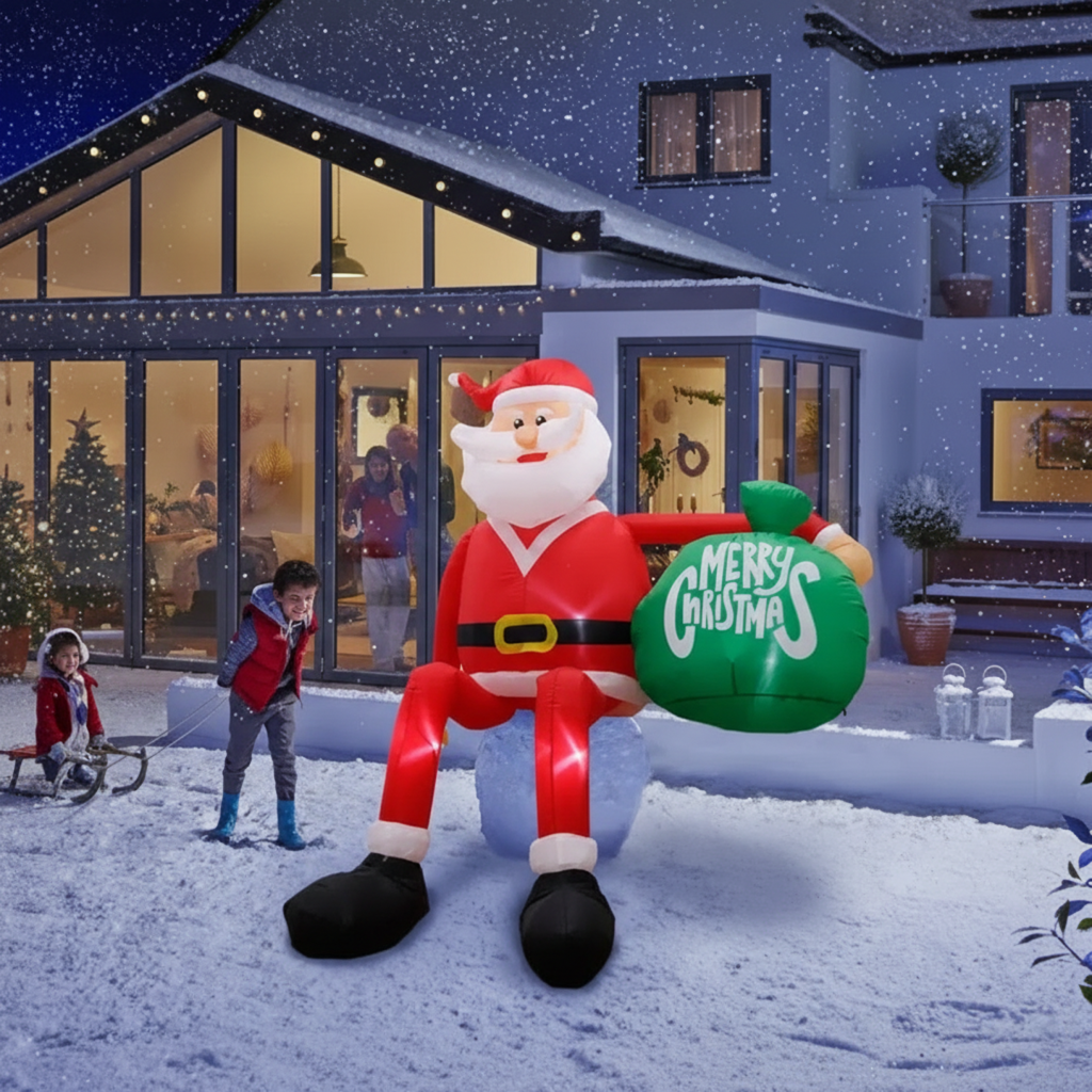 8FT Inflatable Climbing Santa