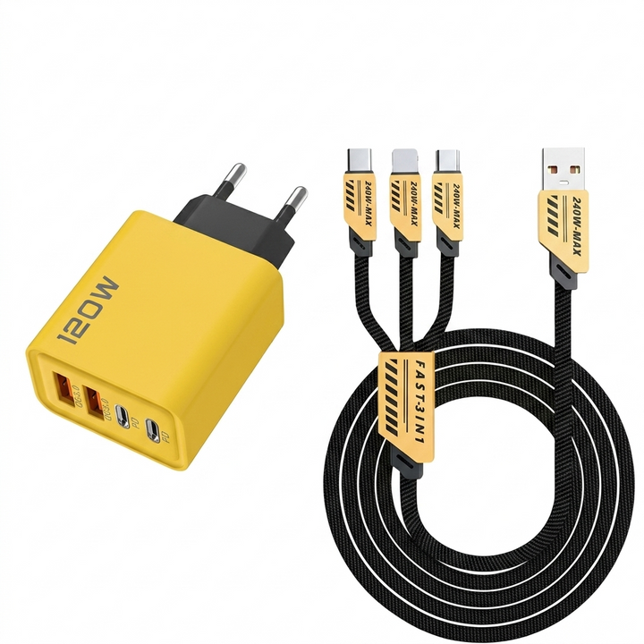 120W USB fast charger with 4 ports | Kalsten