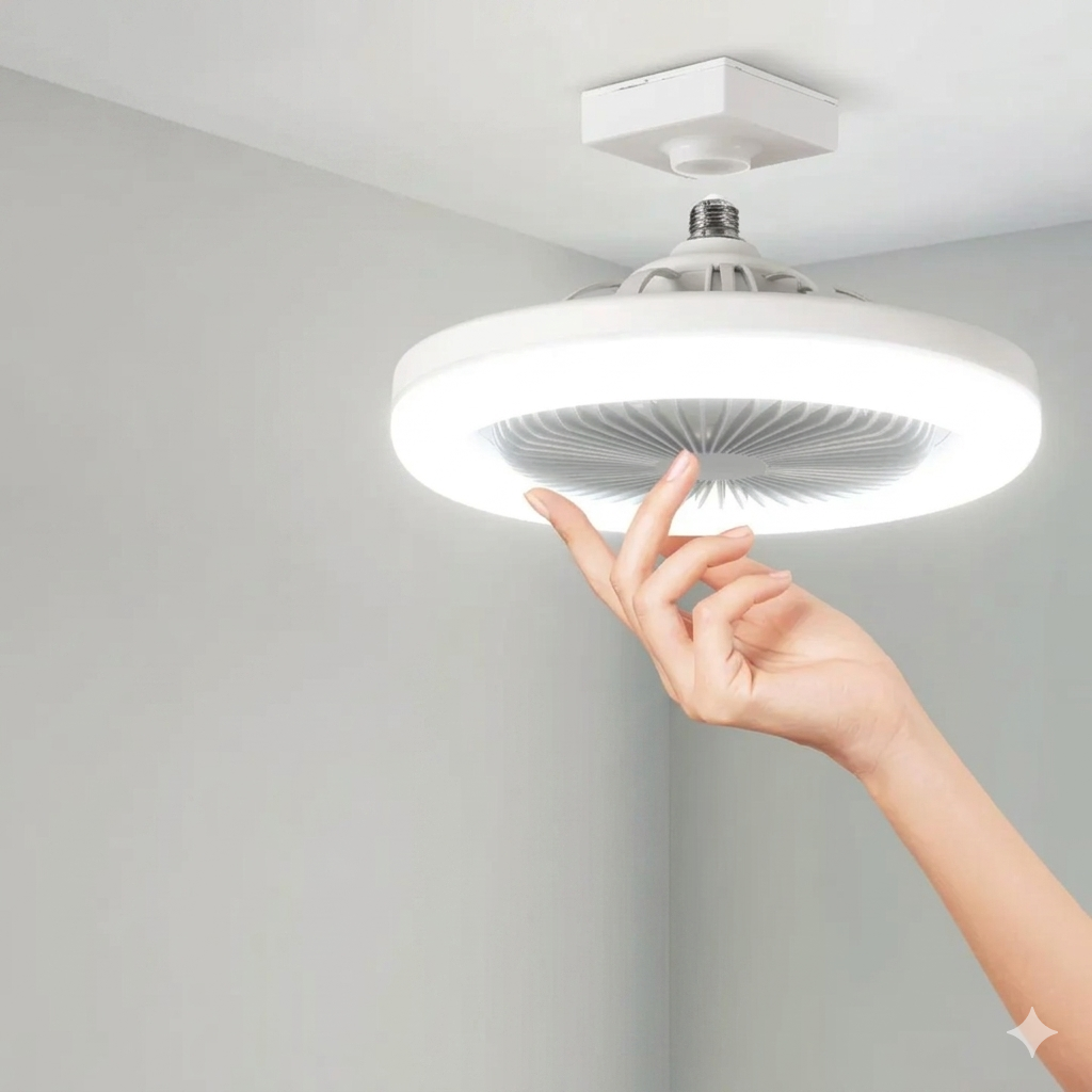 LED Ceiling Fan for Screw-In Installation – No Electrician Needed, Includes Remote Control | Kalsten