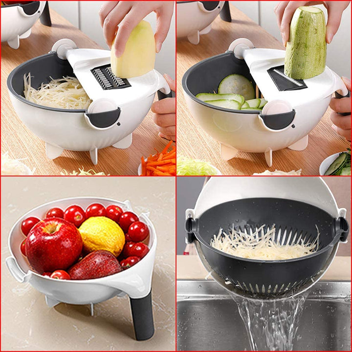 SlicePro Multifunctional Vegetable Slicer with Interchangeable Blades | Kalsten