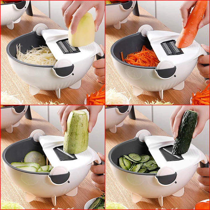 SlicePro Multifunctional Vegetable Slicer with Interchangeable Blades | Kalsten