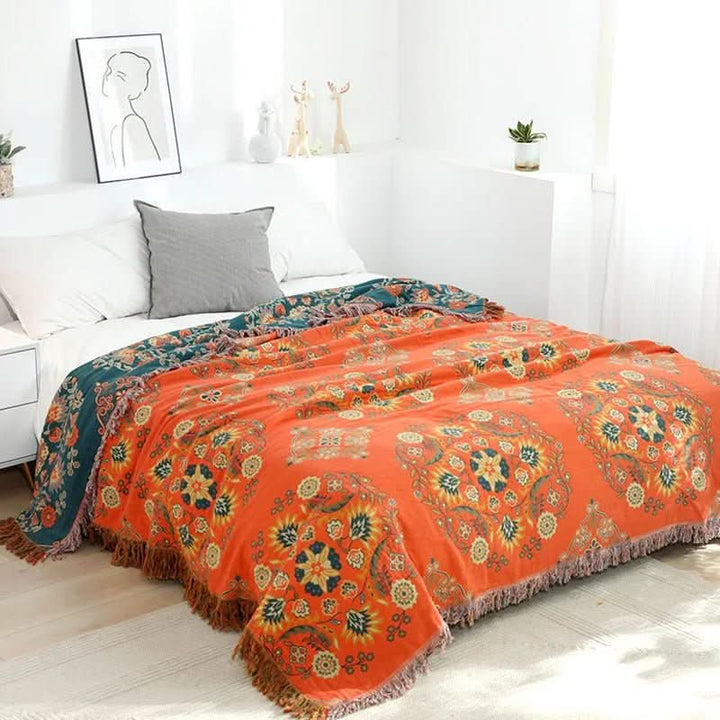 Kalsten | Boho Cotton Blanket for Cozy Living Spaces