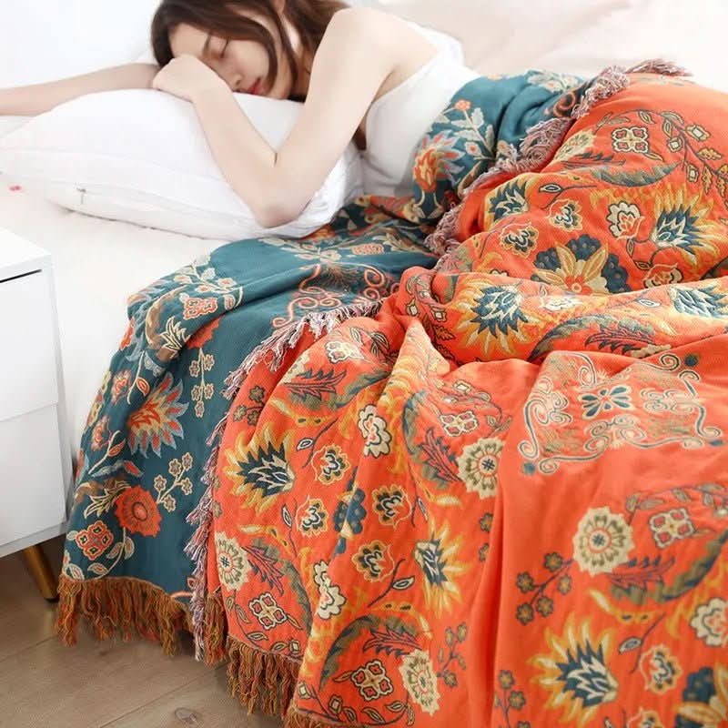 Kalsten | Boho Cotton Blanket for Cozy Living Spaces