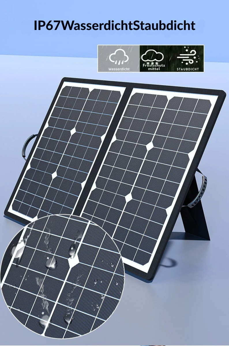 Kalsten | SolaraX 1000W Foldable Solar Panel Kit | Complete Set with MPPT & USB/Type-C | For Camping, Car, Boat & Caravan