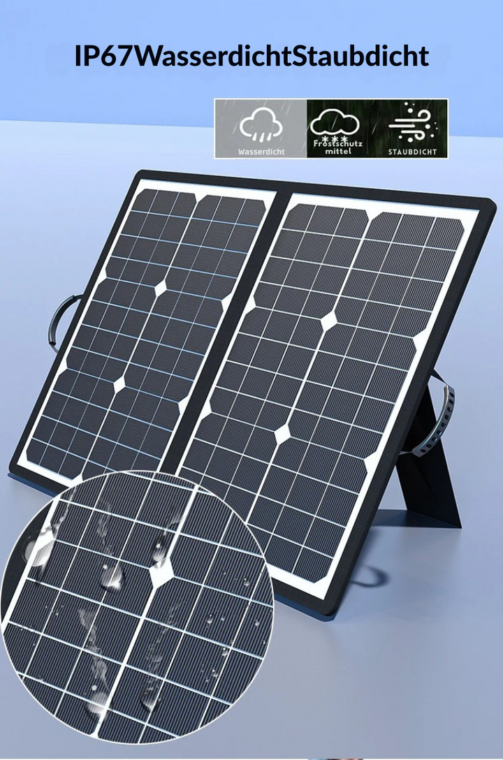 Kalsten | SolaraX 1000W Foldable Solar Panel Kit | Complete Set with MPPT & USB/Type-C | For Camping, Car, Boat & Caravan