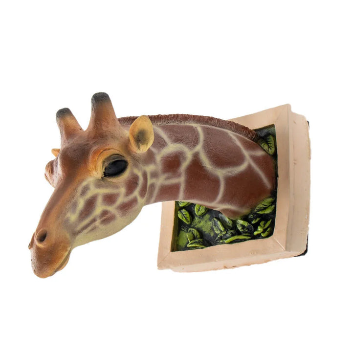 Kalsten | Giraffe Head - Wall Decoration - 3D Sculpture - Lifelike Decoration