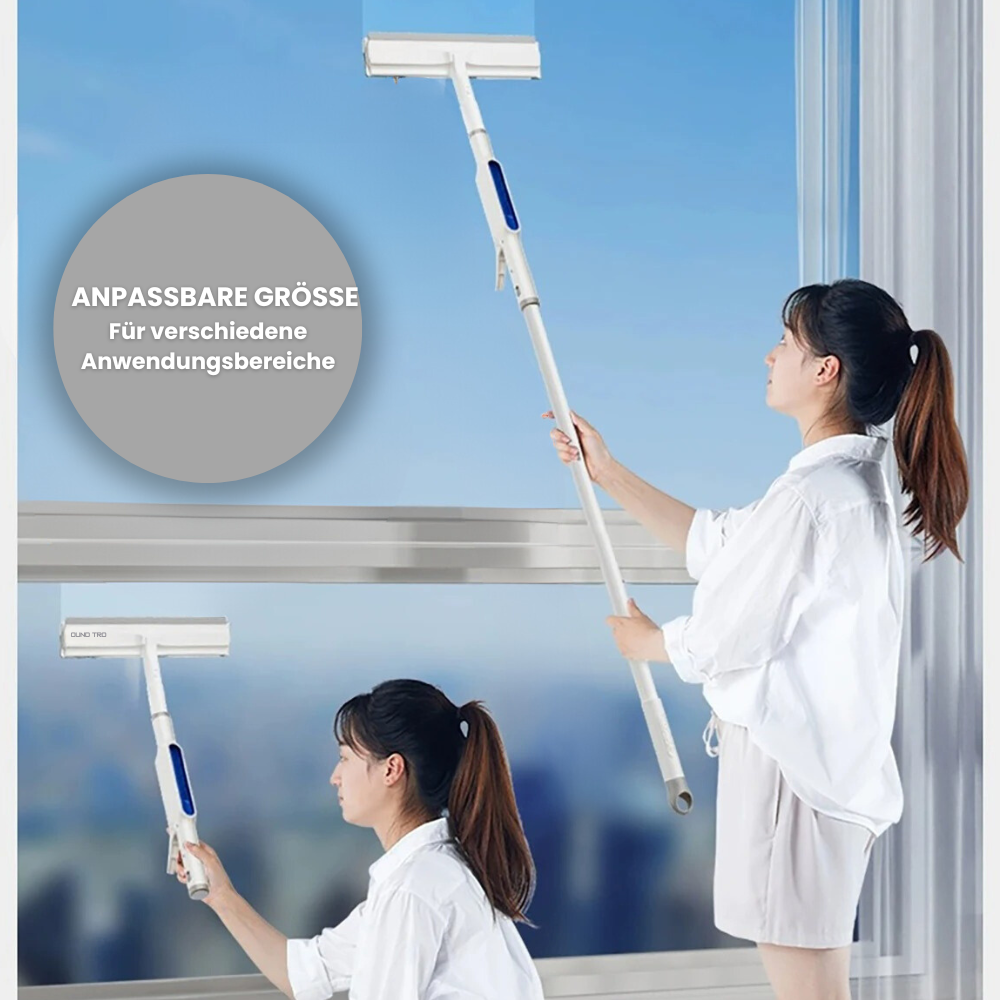 Noxord | 3-in-1 Rotatable Window Cleaner with Telescopic Handle and Spray Function