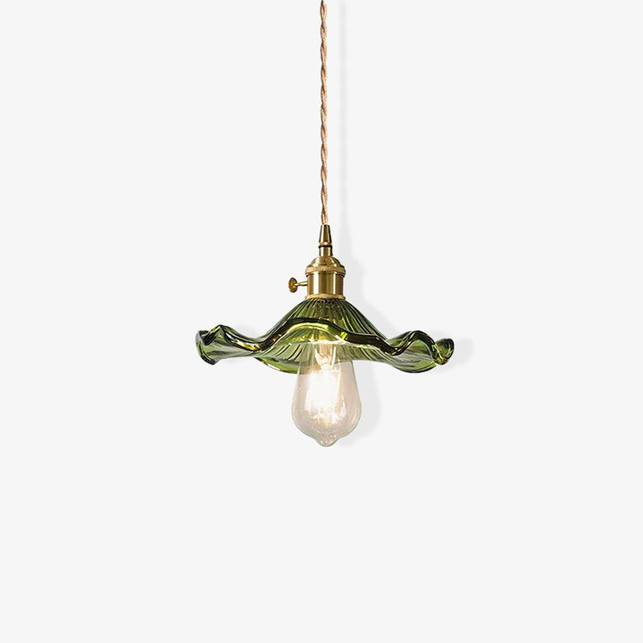 Glass Hibiscus Flower Droplight Pendant Light | Kalsten
