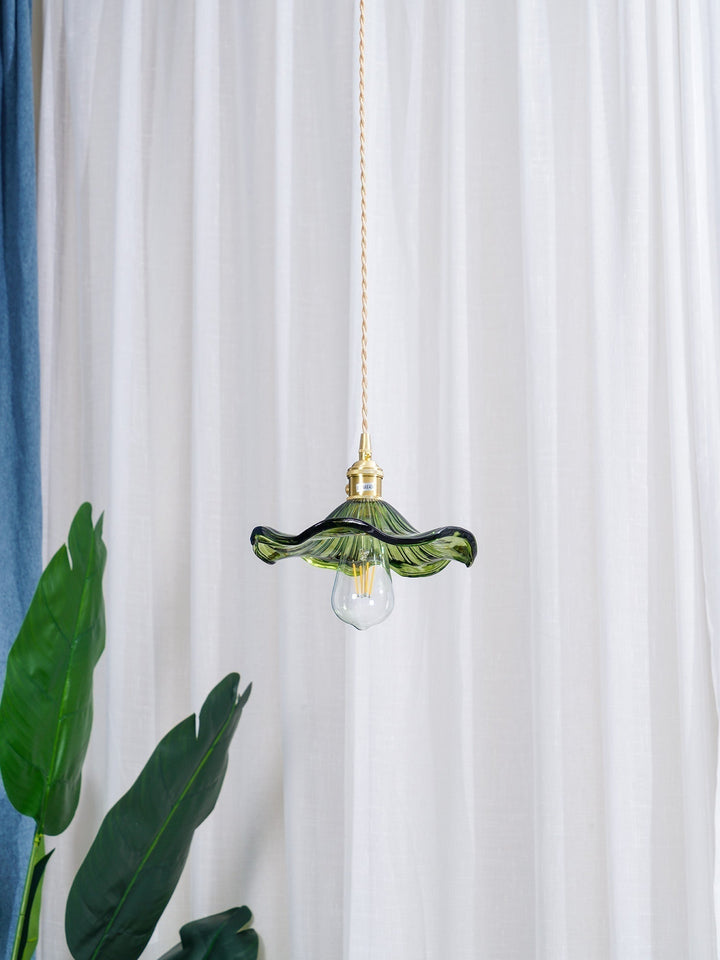 Glass Hibiscus Flower Droplight Pendant Light | Kalsten