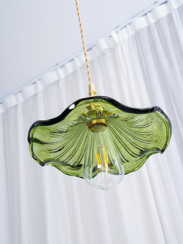 Glass Hibiscus Flower Hanging light Swag Light | Kalsten