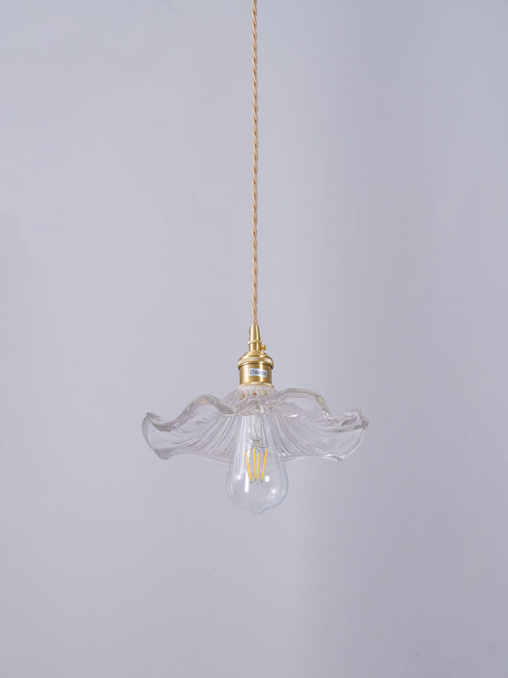 Glass Hibiscus Flower Droplight Pendant Light | Kalsten