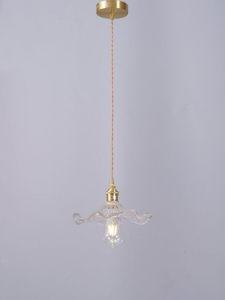 Glass Hibiscus Flower Droplight Pendant Light | Kalsten