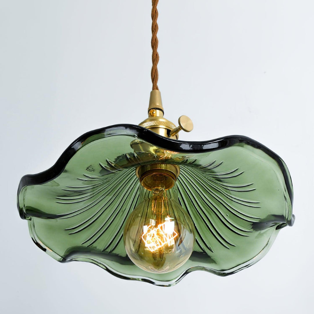 Glass Hibiscus Flower Droplight Pendant Light | Kalsten