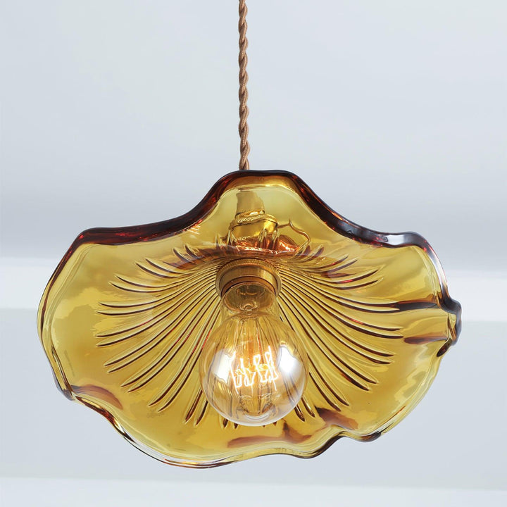 Glass Hibiscus Flower Droplight Pendant Light | Kalsten
