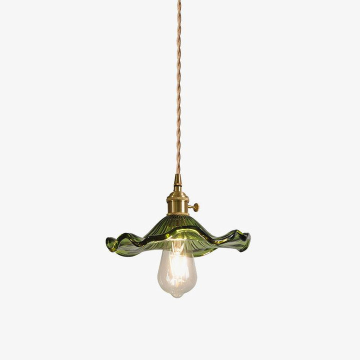 Glass Hibiscus Flower Droplight Pendant Light | Kalsten