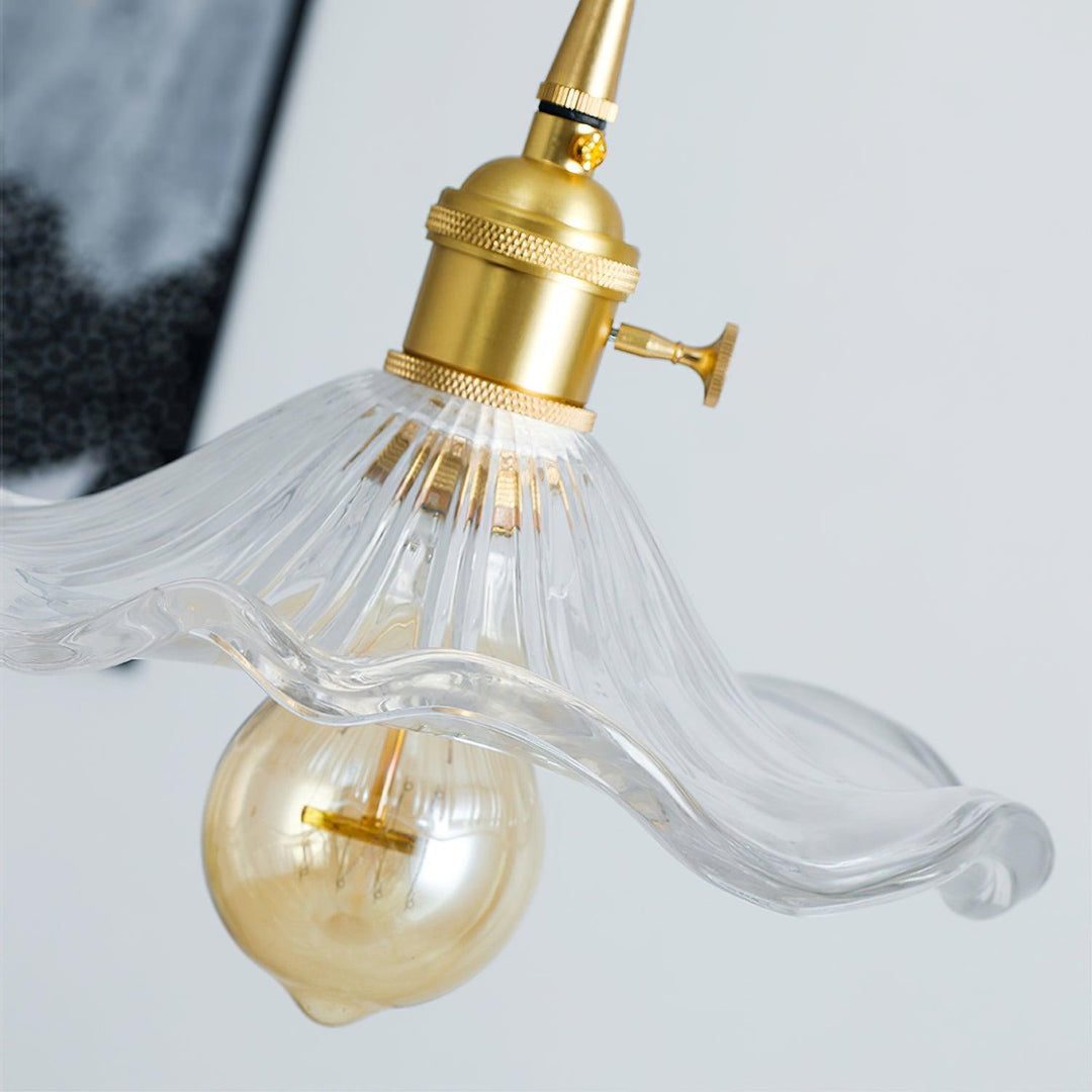 Glass Hibiscus Flower Droplight Pendant Light | Kalsten