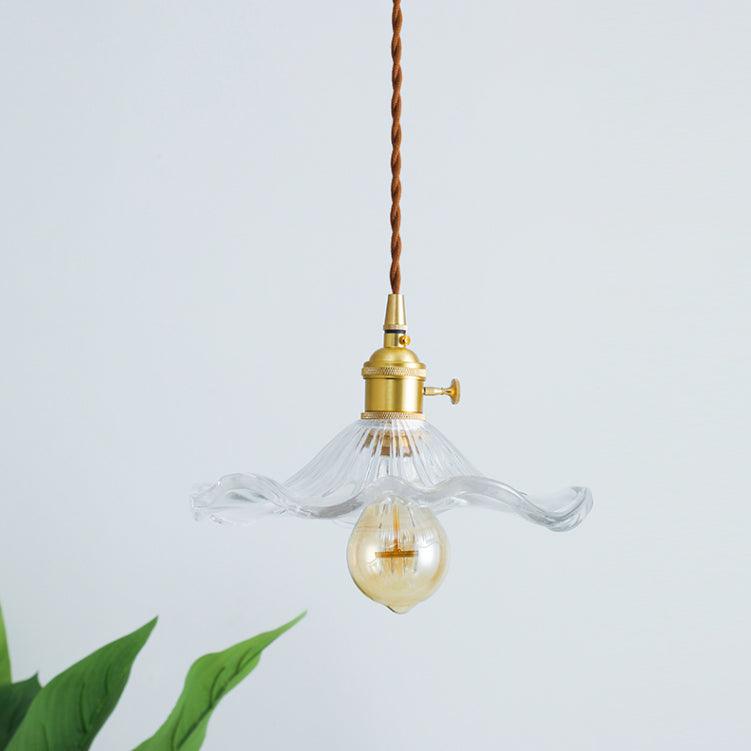 Glass Hibiscus Flower Droplight Pendant Light | Kalsten