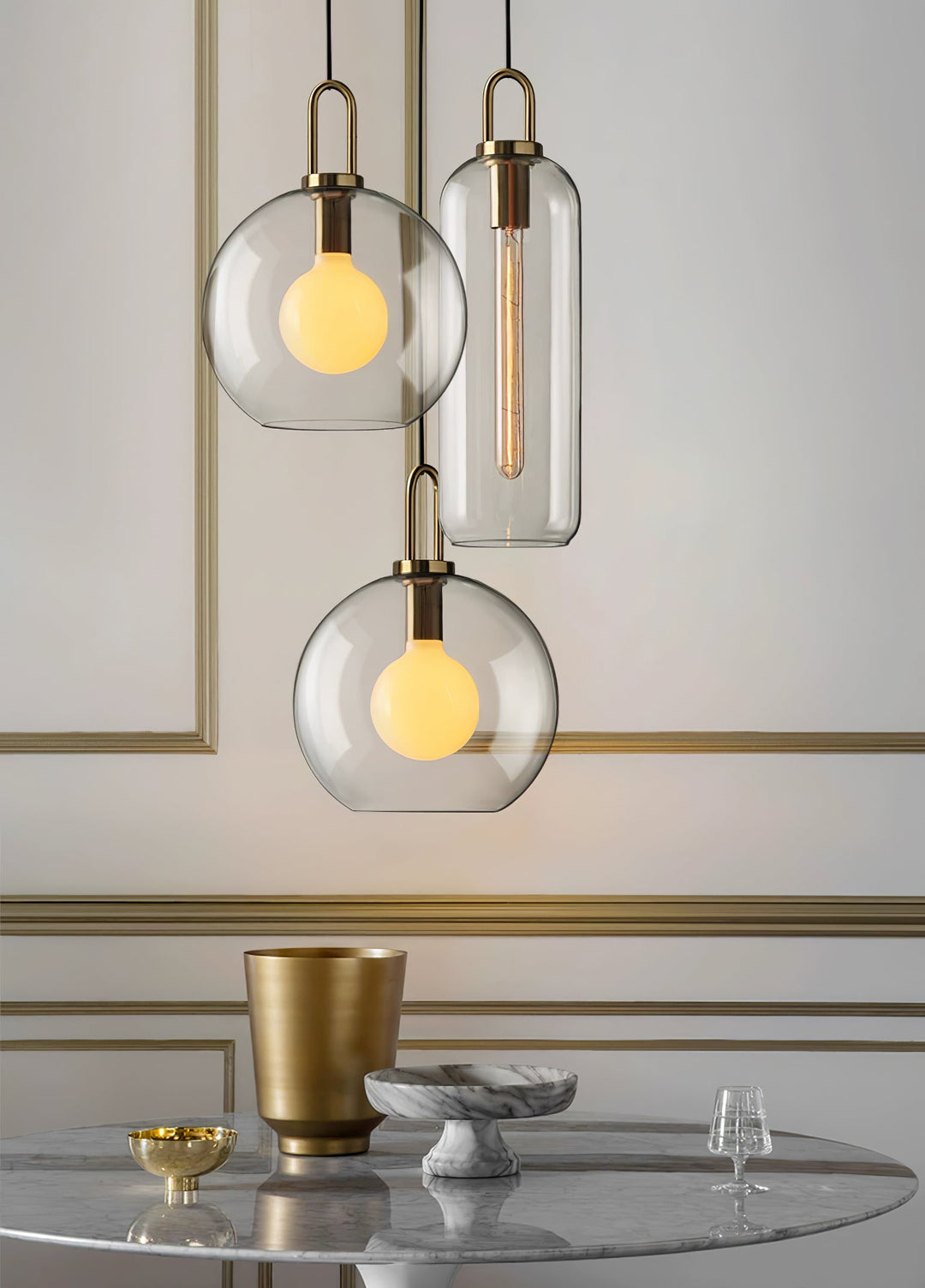 Glass Houselight Pendant Swag Light | Kalsten