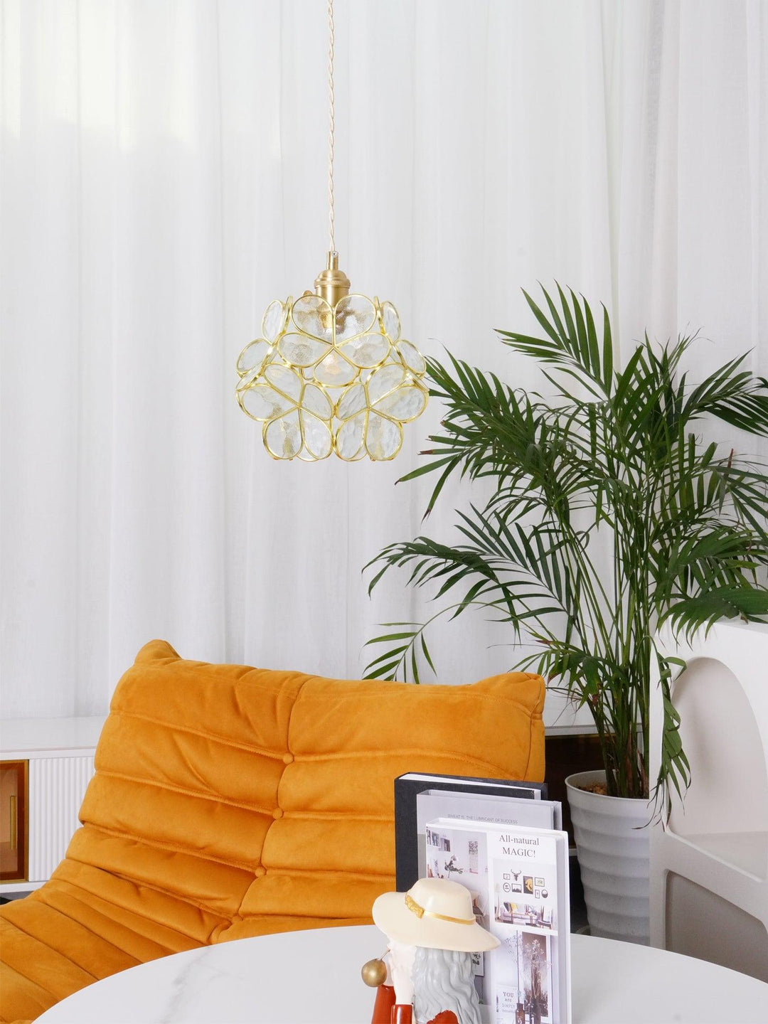 Glass Petal Droplight Pendant Light | Kalsten