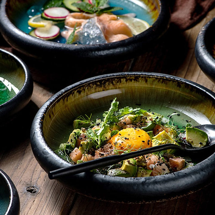 Glazed shore deep plates | Kalsten