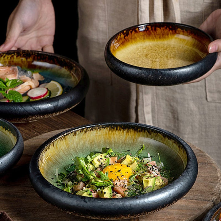 Glazed shore deep plates | Kalsten