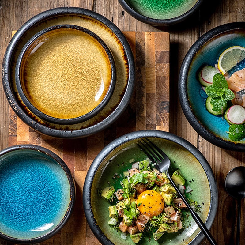 Glazed shore deep plates | Kalsten