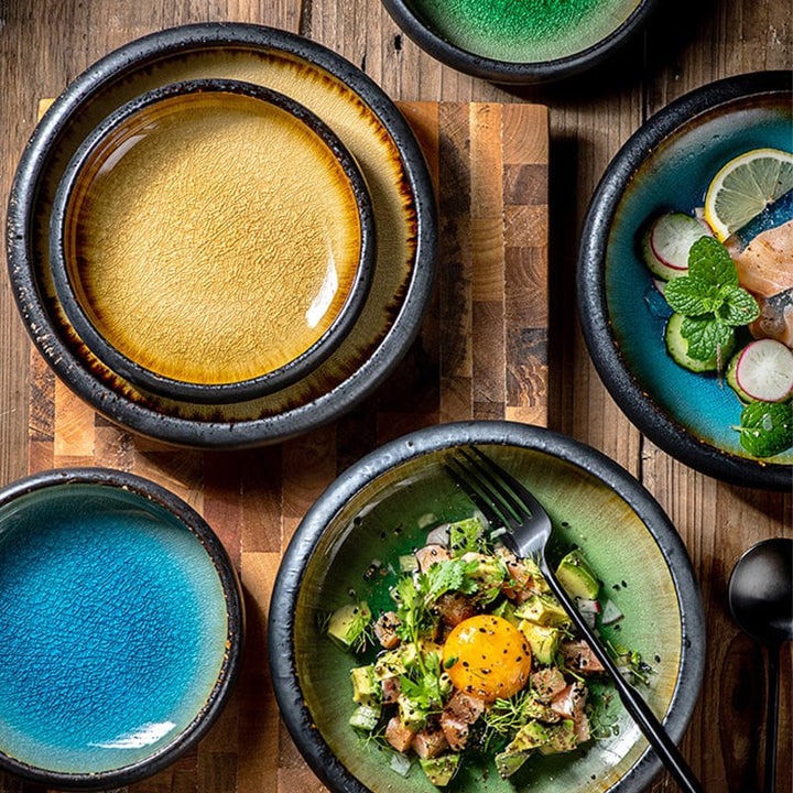 Glazed shore deep plates | Kalsten