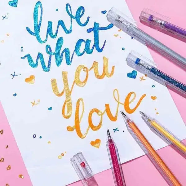 BowLift | Glitter Gel Pen Set – Perfect for Bullet Journals & Creative Designs