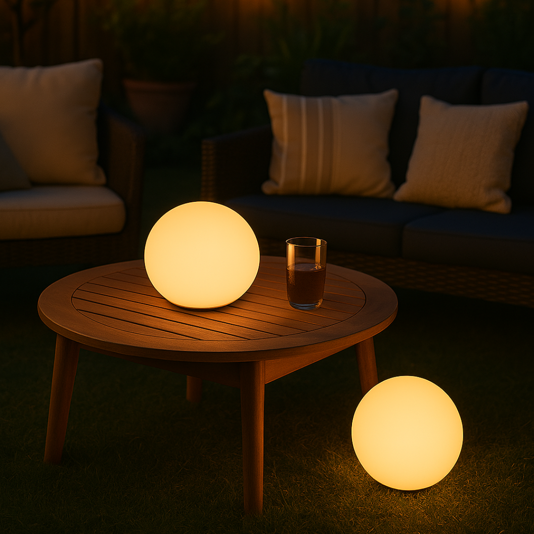 GlowOrb – Wireless LED Colour-Changing Table Lamp with Remote & USB Rechargeable | Kalsten