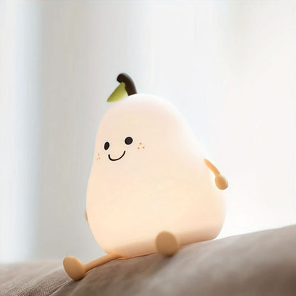 BowLift | GlowPear Rechargeable Silicone Night Light for Kids
