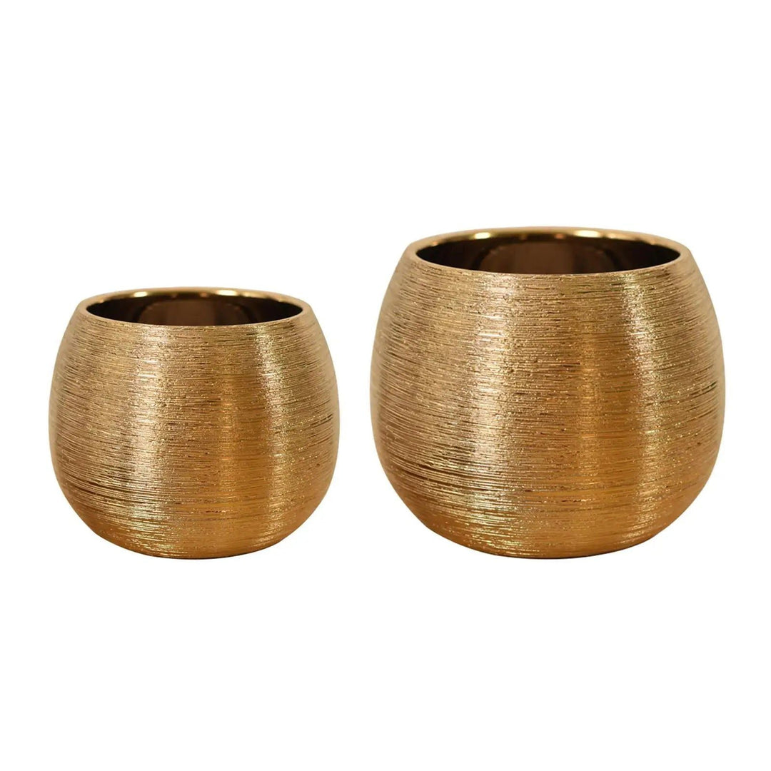 Kalsten | Gold-coated flower pot