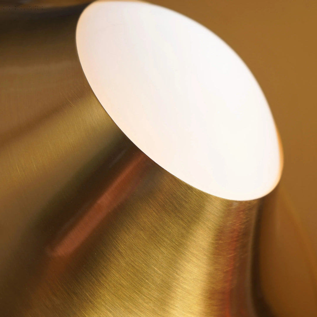 Elegant Gold Table Lamp With LED, Scandinavian Design For Cozy Interior Kalsten