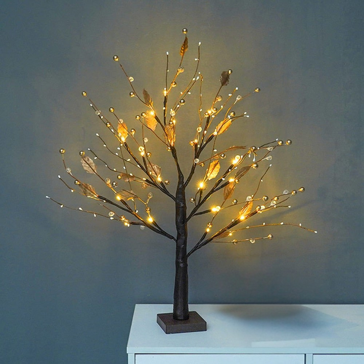 LED Light Tree Rustic PVC Table Lamp | Kalsten