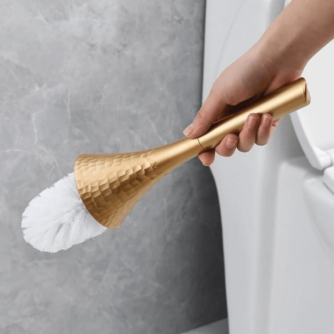 Kalsten | Elegant toilet brush in modern gold design for style & hygiene