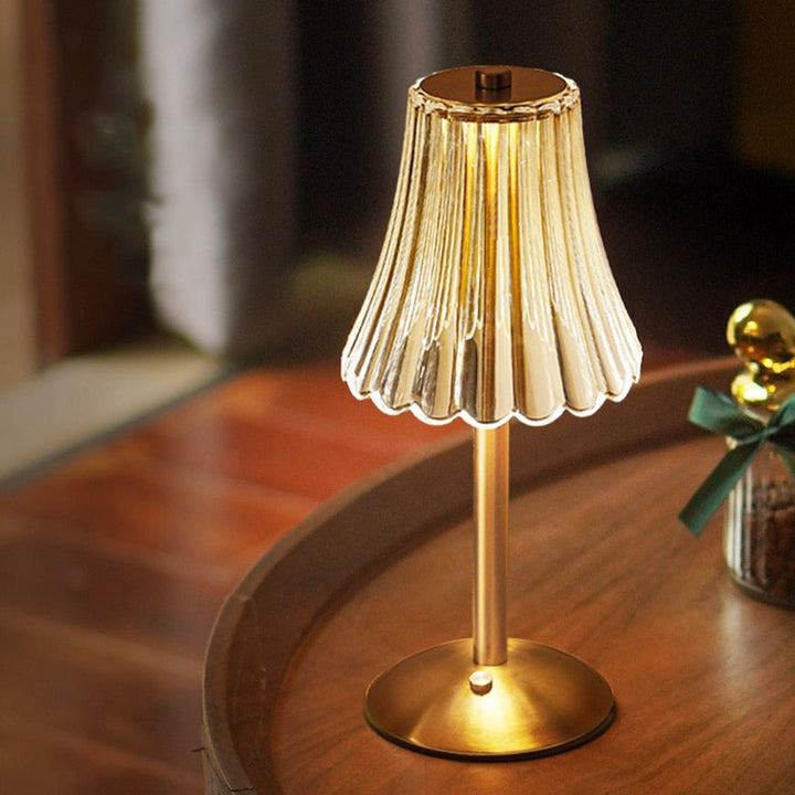 Golden Crystal Table Lamp - Aurora Luxe | Kalsten