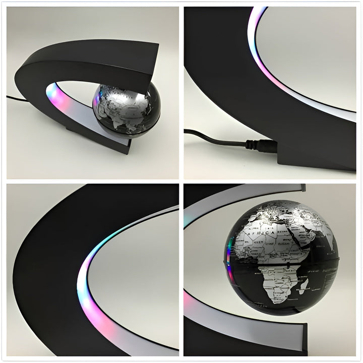 Magical Floating Globe with LED Lighting and Educational Touch Kalsten