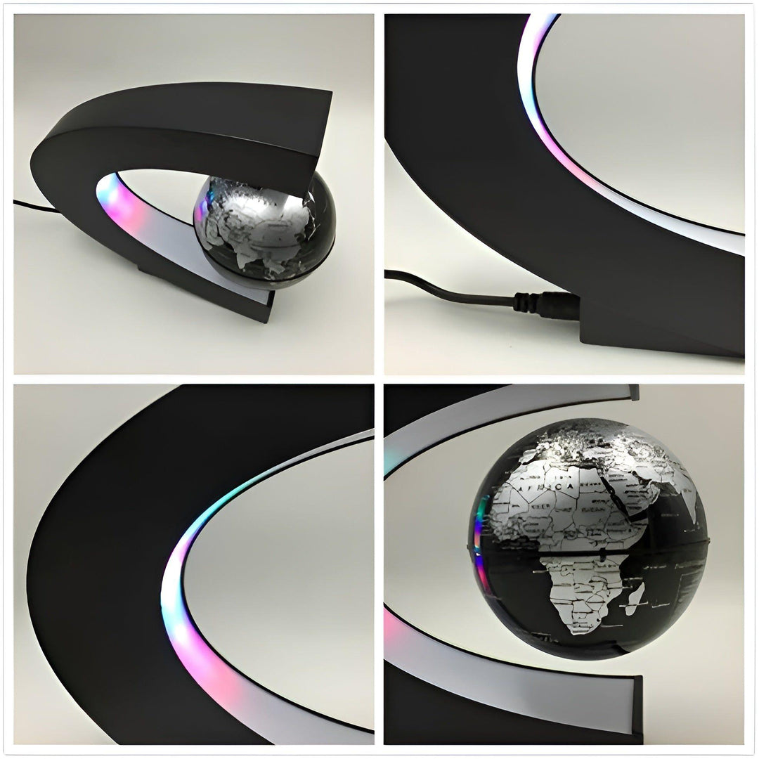 GravityGlow Light - Magnetic levitating globe world map LED ball light | Kalsten