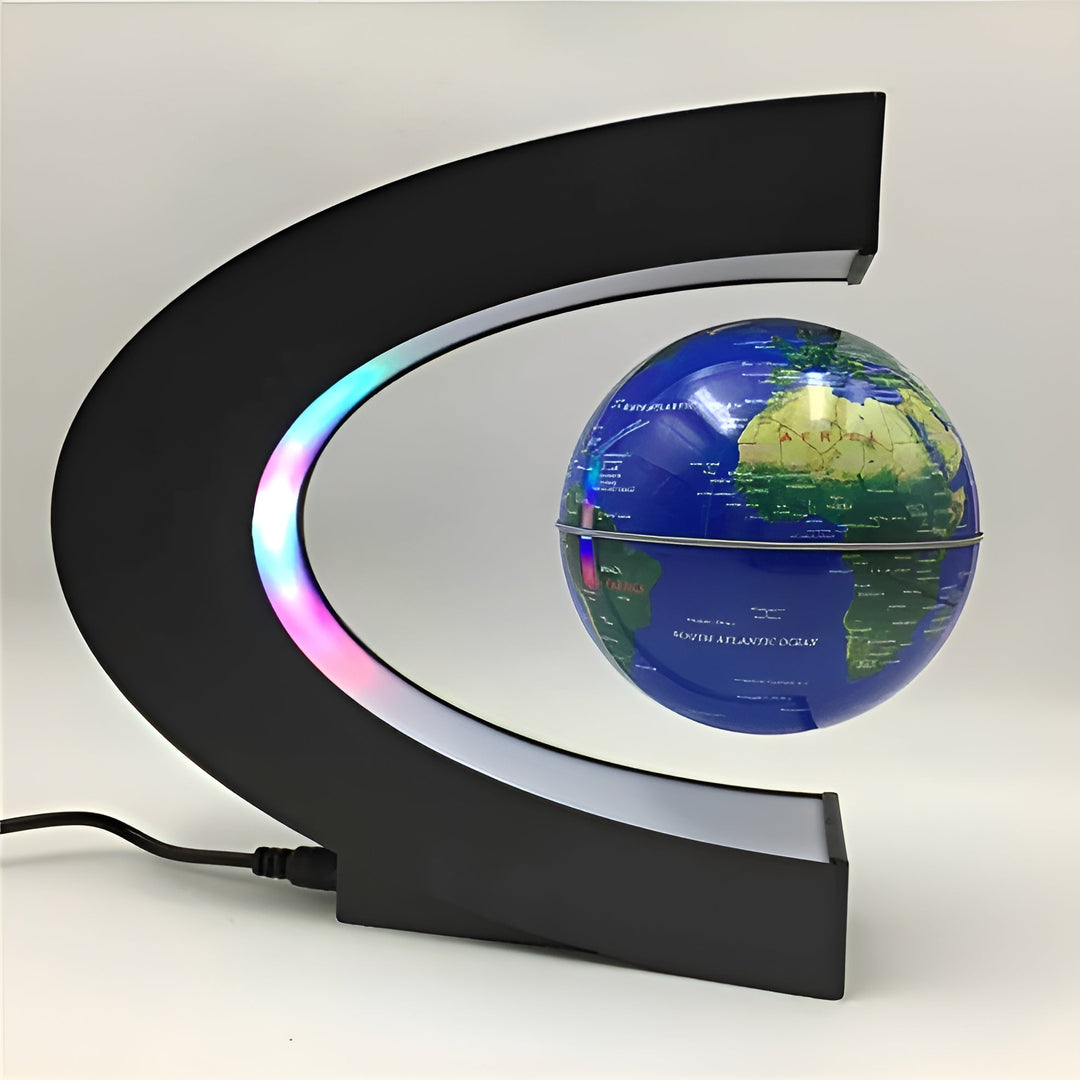 Magical Floating Globe with LED Lighting and Educational Touch Kalsten