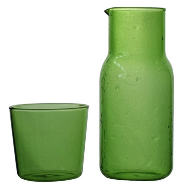 Glass Carafe & Cup Set – 500ml Borosilicate Water Set | Karnz