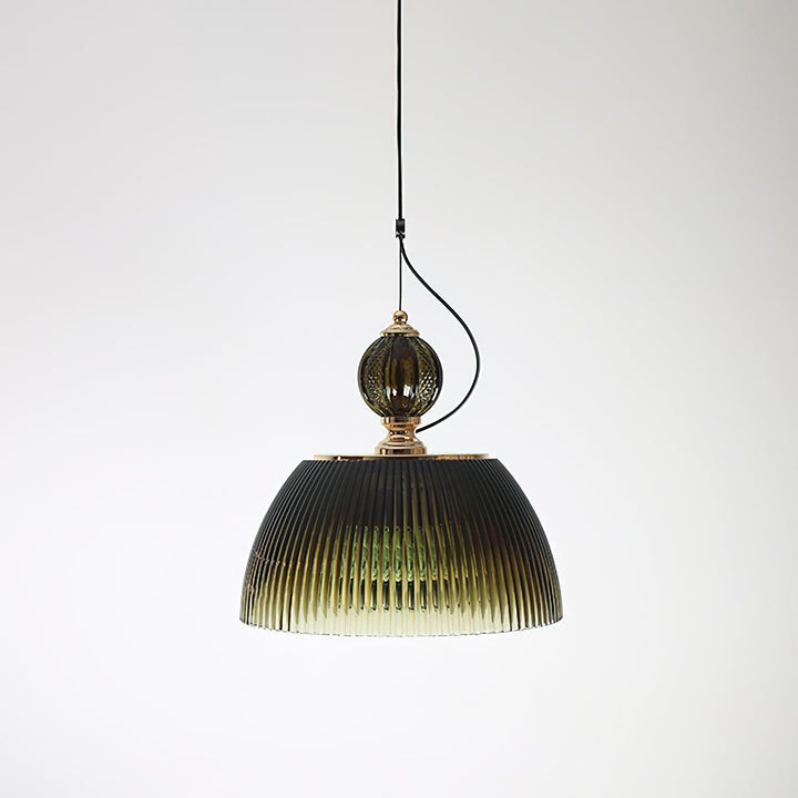 Green Glass Bowl Drop light Pendant Lamp | Kalsten