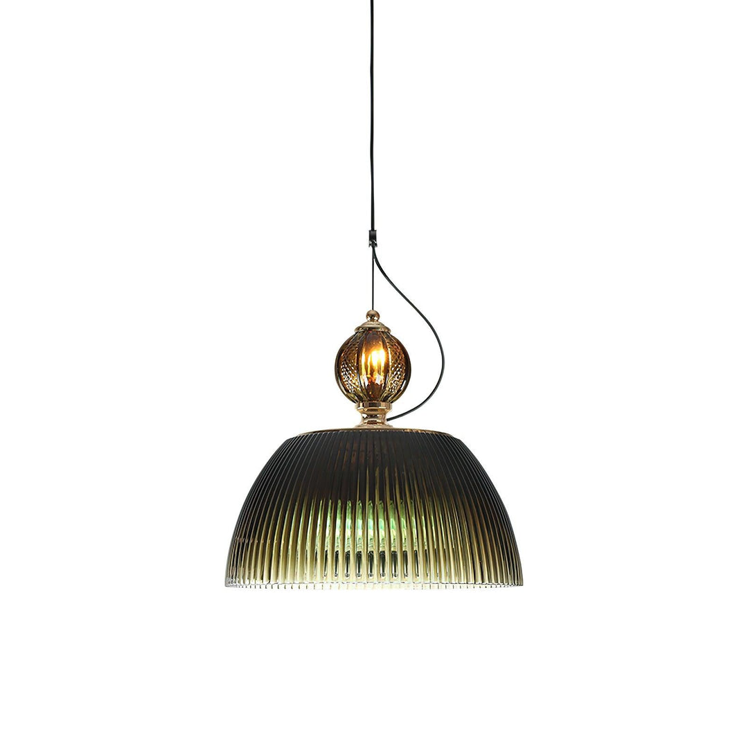 Green Glass Bowl Drop light Pendant Lamp | Kalsten