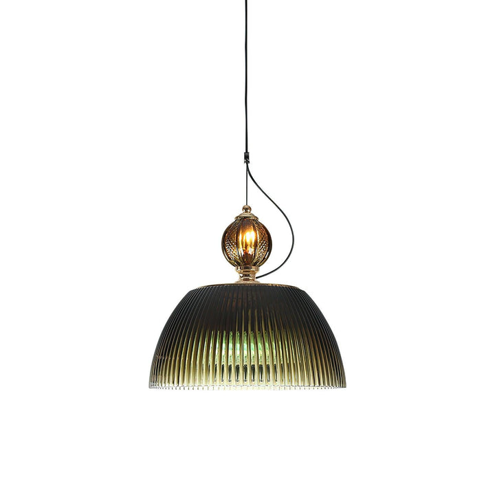 Green Glass Bowl Drop light Pendant Lamp | Kalsten
