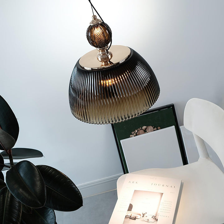 Green Glass Bowl Drop light Pendant Lamp | Kalsten